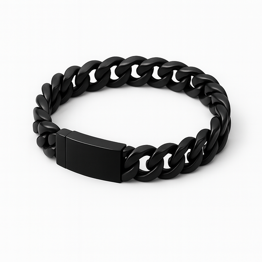 Black Titan Steel™ — Pulseira Masculina Premium